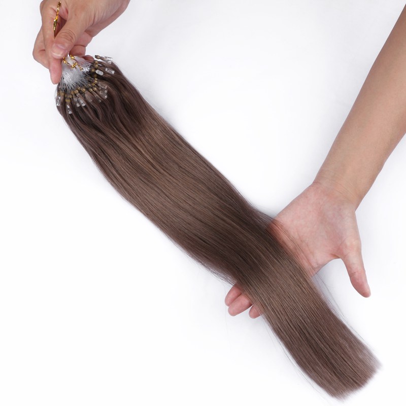 Wholesale Unprocessed Micro Loop Ring Hair Remy Straight Brazilian Virgin Loop Hair